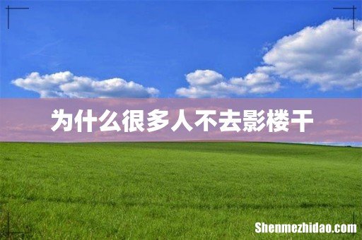 为什么很多人不去影楼干