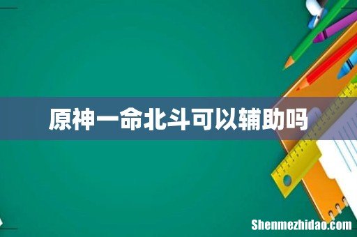 原神一命北斗可以辅助吗