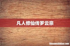 凡人修仙传罗云宗