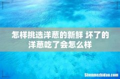 怎样挑选洋葱的新鲜 坏了的洋葱吃了会怎么样