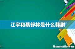 江宇和蔡舒林是什么韩剧
