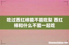 吃过西红柿能不能吃梨 西红柿和什么不能一起吃