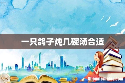 一只鸽子炖几碗汤合适