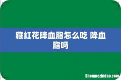藏红花降血脂怎么吃 降血脂吗