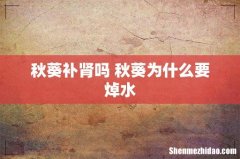 秋葵补肾吗 秋葵为什么要焯水