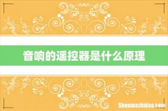 音响的遥控器是什么原理