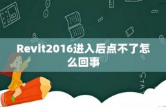 Revit2016进入后点不了怎么回事