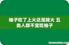 柚子吃了上火还是降火 五类人群不宜吃柚子