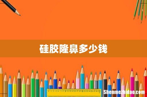 硅胶隆鼻多少钱