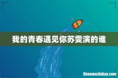 我的青春遇见你苏雯演的谁