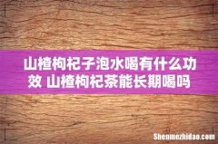 山楂枸杞子泡水喝有什么功效 山楂枸杞茶能长期喝吗