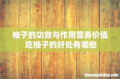 柚子的功效与作用营养价值 吃柚子的好处有哪些