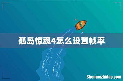 孤岛惊魂4怎么设置帧率