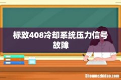 标致408冷却系统压力信号故障