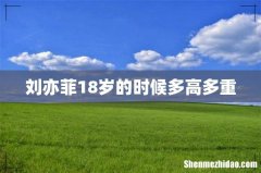 刘亦菲18岁的时候多高多重