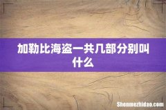 加勒比海盗一共几部分别叫什么