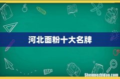 河北面粉十大名牌