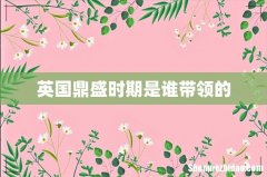 英国鼎盛时期是谁带领的