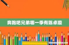 奔跑吧兄弟哪一季有陈卓璇