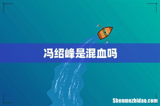 冯绍峰是混血吗