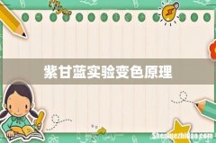 紫甘蓝实验变色原理