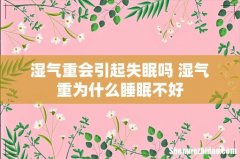 湿气重会引起失眠吗 湿气重为什么睡眠不好