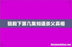 狼殿下第几集知道杀父真相