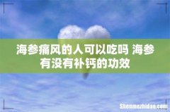 海参痛风的人可以吃吗 海参有没有补钙的功效