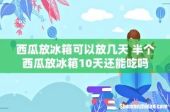 西瓜放冰箱可以放几天 半个西瓜放冰箱10天还能吃吗