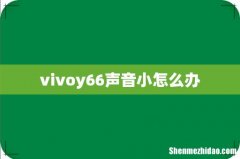 vivoy66声音小怎么办
