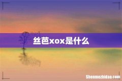 丝芭xox是什么