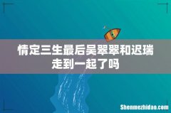 情定三生最后吴翠翠和迟瑞走到一起了吗