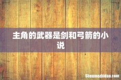主角的武器是剑和弓箭的小说