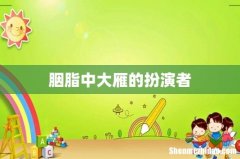 胭脂中大雁的扮演者