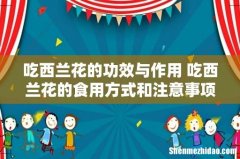 吃西兰花的功效与作用 吃西兰花的食用方式和注意事项