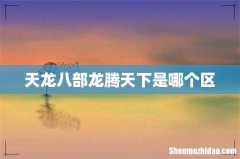 天龙八部龙腾天下是哪个区