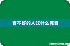 胃不好的人吃什么养胃