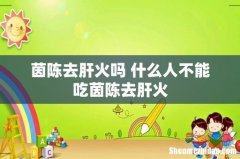 茵陈去肝火吗 什么人不能吃茵陈去肝火