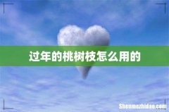 过年的桃树枝怎么用的