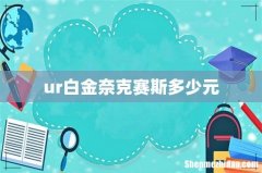 ur白金奈克赛斯多少元