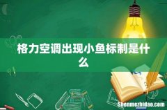 格力空调出现小鱼标制是什么