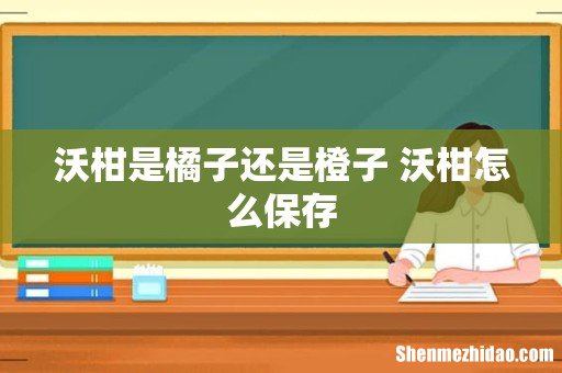 沃柑是橘子还是橙子 沃柑怎么保存