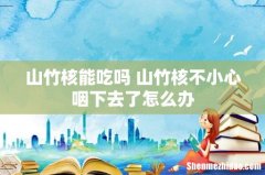 山竹核能吃吗 山竹核不小心咽下去了怎么办