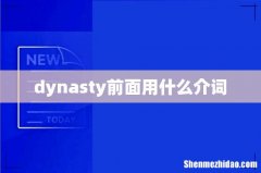 dynasty前面用什么介词