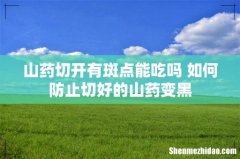 山药切开有斑点能吃吗 如何防止切好的山药变黑
