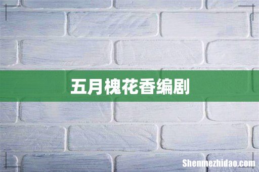 五月槐花香编剧