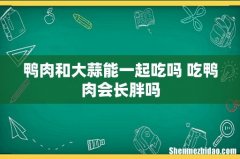 鸭肉和大蒜能一起吃吗 吃鸭肉会长胖吗