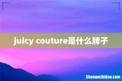 juicy couture是什么牌子