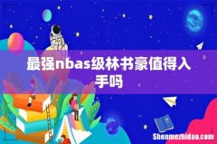 最强nbas级林书豪值得入手吗