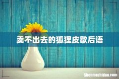 卖不出去的狐狸皮歇后语